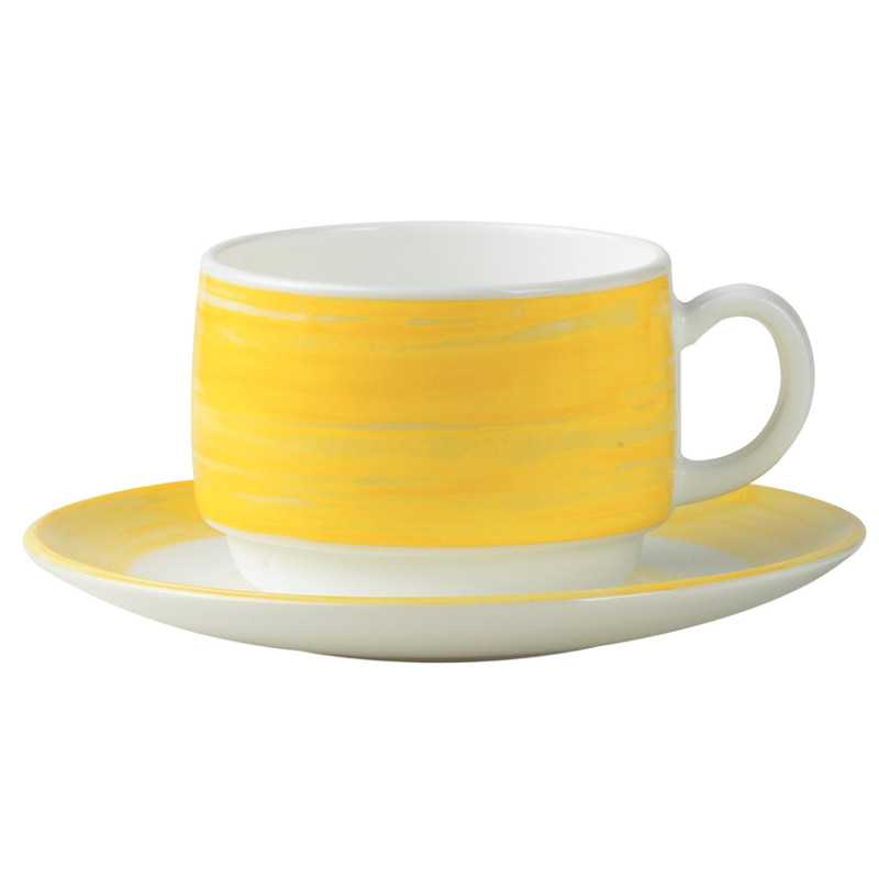 TASSE BRUSH JAUNE 19CL