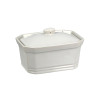 TERRINE AVEC COUVERCLE 1KG EN GRÈS BLANC
