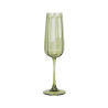 LOT DE 4 FLÛTES RIVIERA VERT 24CL EN VERRE