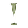 LOT DE 4 FLÛTES EDEN VERT 17CL EN VERRE