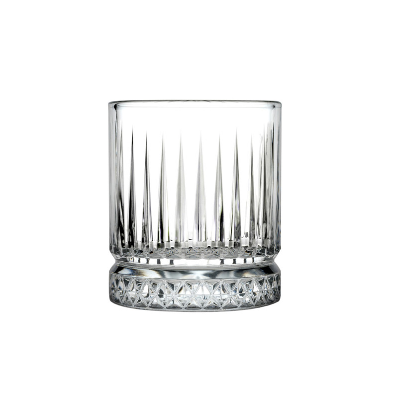 BOITE DE 4 CHOPES FORME BASSE ELYSIA 21CL EN VERRE TRANSPARENT