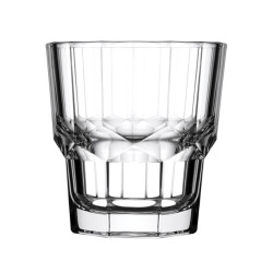LOT DE 3 CHOPES FORME BASSE SERENITY 21CL EN VERRE TRANSPARENT