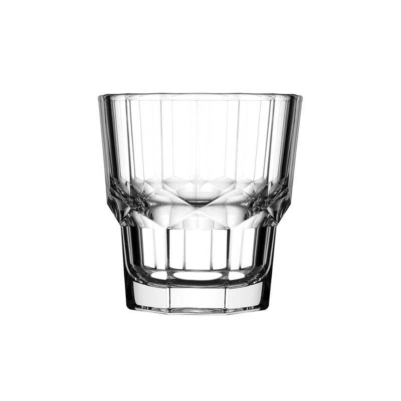 LOT DE 3 CHOPES FORME BASSE SERENITY 21CL EN VERRE TRANSPARENT