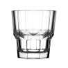 LOT DE 3 CHOPES FORME BASSE SERENITY 21CL EN VERRE TRANSPARENT