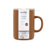 TISANIÈRE ANNA 350ML EN GRÈS NOISETTE COUVERCLE EN HEVEA