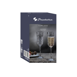BOITE 4 FLÛTES TIMELESS 17,5CL EN VERRE