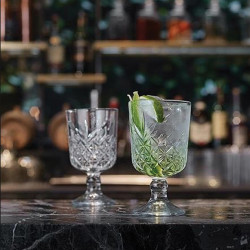 BOITE DE 4 VERRES À PIED TIMELESS 34CL EN VERRE