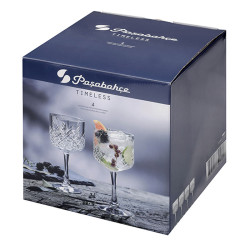 BOITE DE 4 VERRES A PIED TIMELESS 49CL EN VERRE