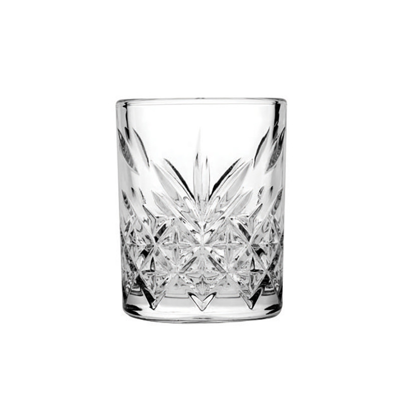 BOITE 4 CHOPES FORME BASSE TIMELESS 34,5CL EN VERRE TRANSPARENT