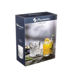 BOITE 4 CHOPES TIMELESS 34.5CL EN VERRE TRANSPARENT