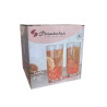 BOITE 4 CHOPES FORME HAUTE TIMELESS 36,5CL EN VERRE TRANSPARENT