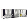 LOT 3 CHOPES ÉLÉGANCE 31CL FORME BASSE EN VERRE TRANSPARENT