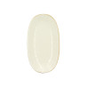 ASSIETTE OVALE NUANCE 19X10.5CM EN PORCELAINE BLANC