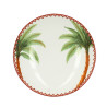 ASSIETTE CREUSE PALMERAIE 21CM EN PORCELAINE
