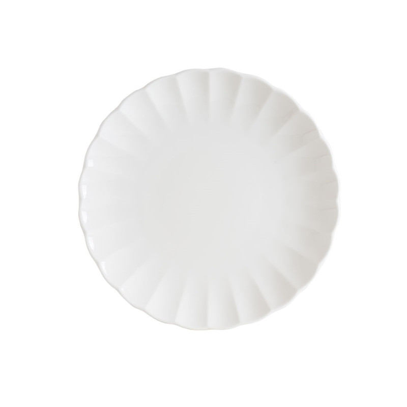 ASSIETTE PLATE EAST BLANC 25CM EN PORCELAINE