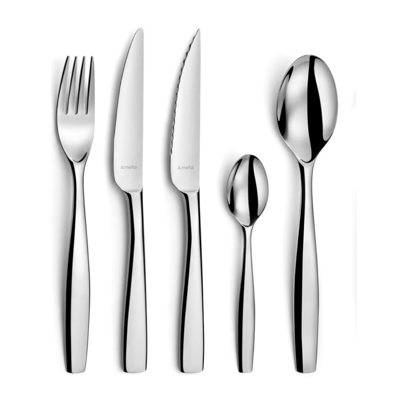 COUTEAU STEAK ADONIS 22CM ACIER INOXYDABLE 18/0