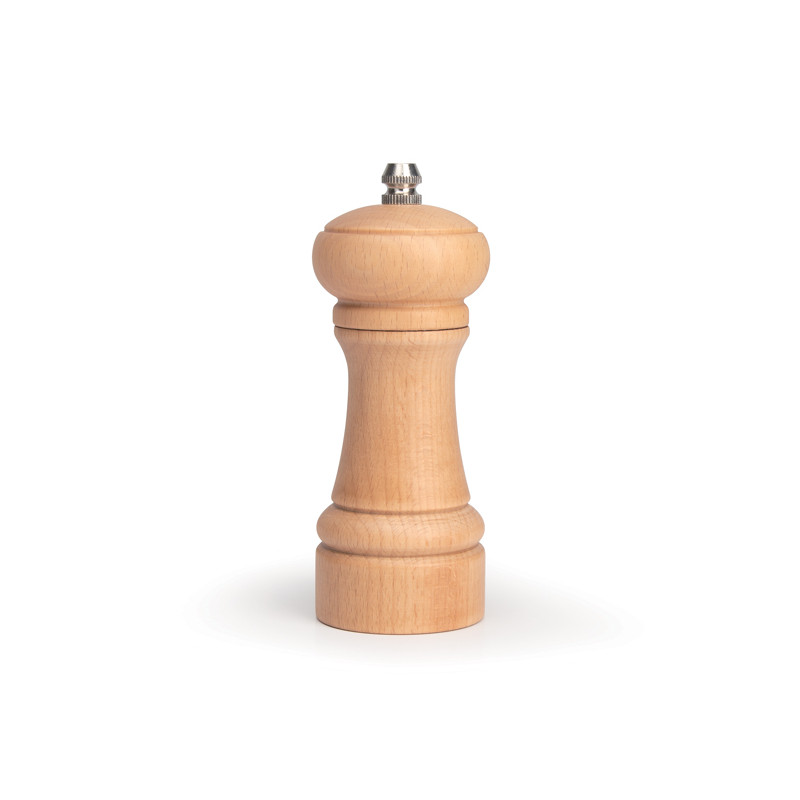 MOULIN À SEL OU POIVRE 14CM EN BOIS DE HÊTRE BROYEUR CÉRAMIQUE