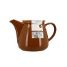 THÉIÈRE ANNA 500ML EN GRÈS NOISETTE AVEC COUVERCLE EN HEVEA