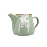 THÉIÈRE ANNA 500ML EN GRÈS CELADON AVEC COUVERCLE EN HEVEA
