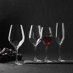 BOITE DE 6 VERRES À PIED VIN ZENITH EN CRISTALLIN 48 CL