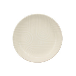 ASSIETTE CREUSE DUNE 20.5CM EN GRÈS BEIGE