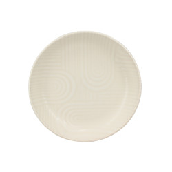 ASSIETTE CREUSE DUNE 20.5CM EN GRÈS CREME