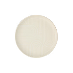 ASSIETTE À DESSERT DUNE 19CM EN GRÈS CREME
