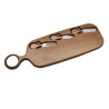 PLANCHE À DÉCOUPER COPA 49X16CM EN BOIS D'ACACIA AVEC 3COUTEAUX À FROMAGE