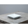 ASSIETTE CREUSE CARRÉ 20CM EN PORCELAINE BLANCHE
