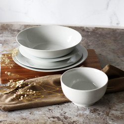 ASSIETTE CREUSE 21.5 CM PORCELAINE WHITE