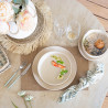 ASSIETTE PLATE ARITA 27CM EN GRÈS BEIGE