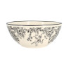 BOL FLORALI 16CM-50 CL EN GRÈS DÉCOR NOIR