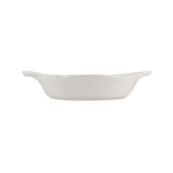 ASSIETTE À WELSH MARJOLAINE DE 19CM EN GRÈS CULINAIRE BLANC