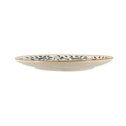 ASSIETTE PLATE HÉRACLÉE 27CM EN GRÈS DÉCOR BLEU