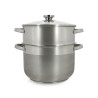 COUSCOUSSIER 10L EN ACIER INOXYDABLE AVEC COUVERCLE EN VERRE
