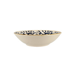ASSIETTE CREUSE HÉRACLÉE 20CM EN GRÈS DÉCOR BLEU