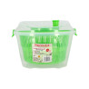 ESSOREUSE À SALADE 2EN1 25CM EN PLASTIQUE VERT