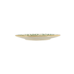 ASSIETTE DESSERT HÉRACLÉE 19CM EN GRÈS DÉCOR VERT
