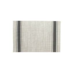 SET DE TABLE TISSÉ 45X30CM EN PVC NOIR ET BEIGE
