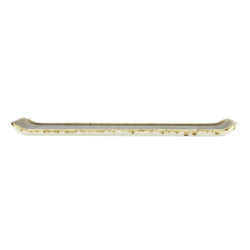 PLAT RECTANGLE SATURNE 29CM EN PORCELAINE MARRON