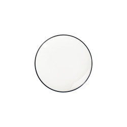 ASSIETTE PLATE MODEST NOIR LONA 21CM EN PORCELAINE