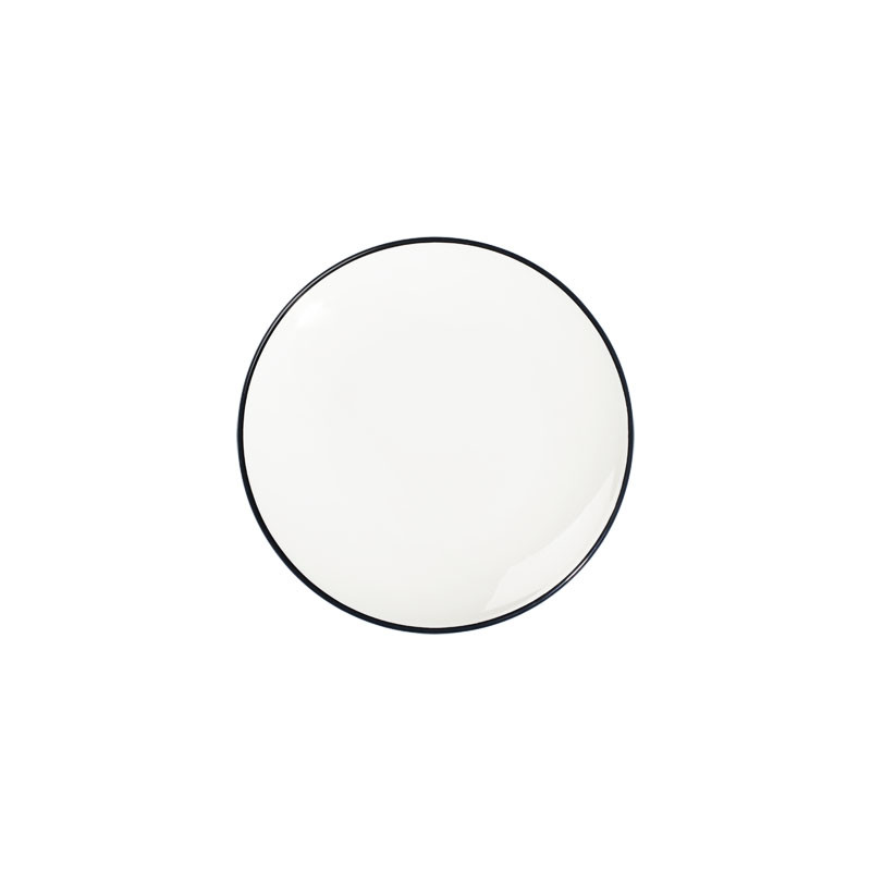 ASSIETTE PLATE MODEST NOIR LONA 21CM EN PORCELAINE