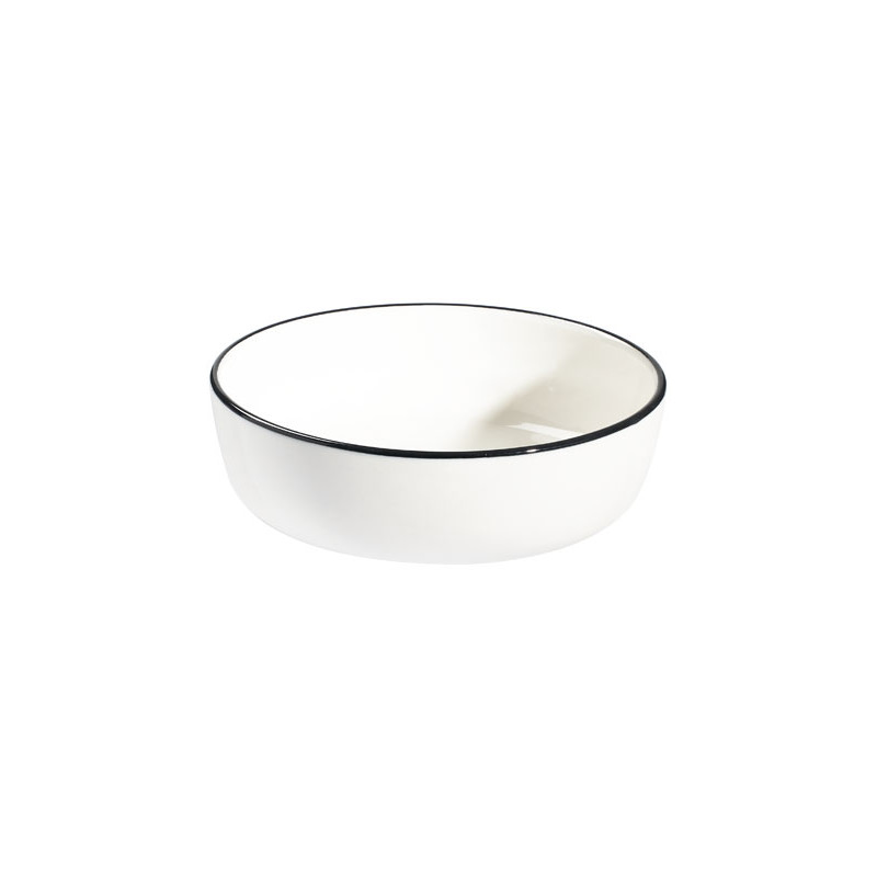 BOL MODEST BLACK 21CM 1L17 PORCELAINE