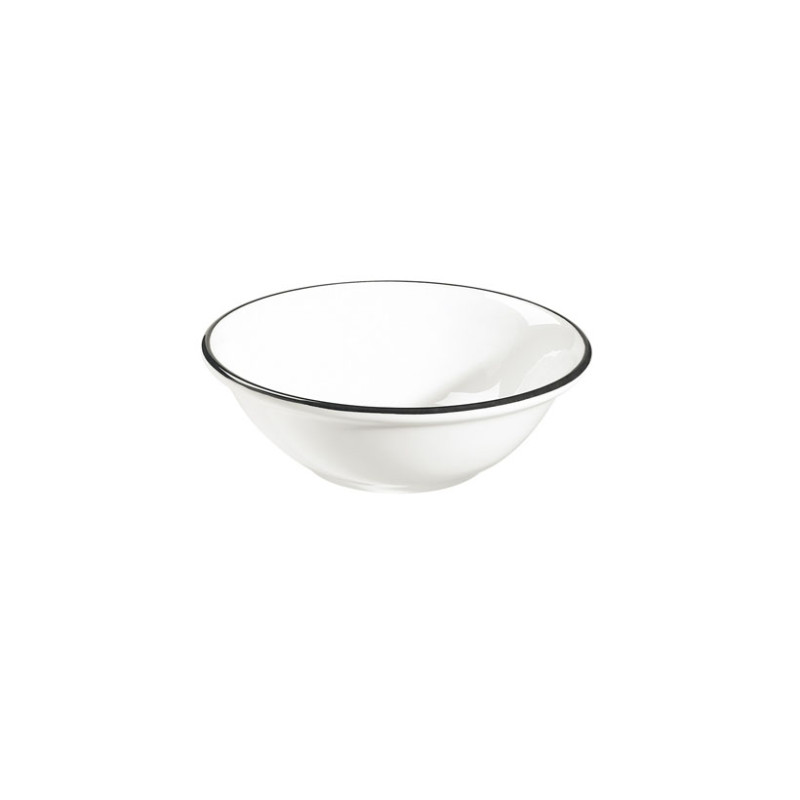 BOL MODEST BLACK 18CM 62CL PORCELAINE