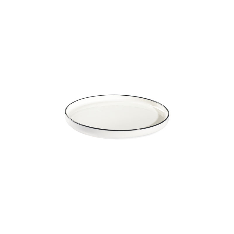 SOUS TASSE CAFE MODEST BLACK 10CM PORCELAINE