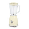 BLENDER RETRO 1.5L EN POLYPROPYLÈNE CRÈME ET CONTENANT EN VERRE