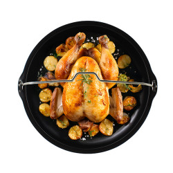 PANIER DE CUISSON 20CM EN ACIER CARBONE POUR FRITEUSE À AIR CHAUD