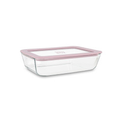 BOITE HERMÉTIQUE RECTANG PRESSBOX 820ML EN VERRE BOROSILICATE LAVANDE