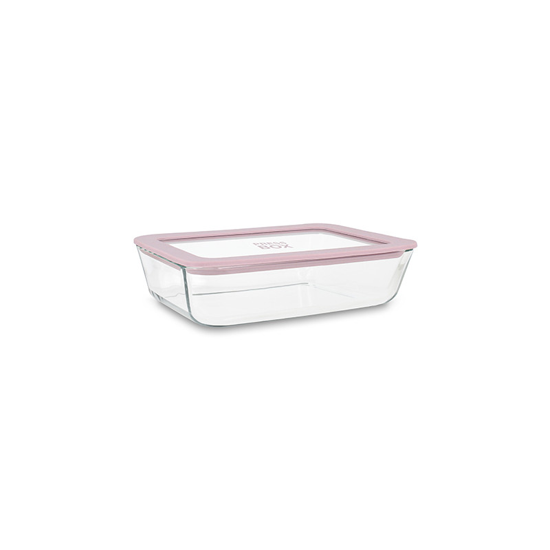 BOITE HERMÉTIQUE RECTANG PRESSBOX 820ML EN VERRE BOROSILICATE LAVANDE