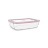 BOITE HERMÉTIQUE RECTANG PRESSBOX 820ML EN VERRE BOROSILICATE LAVANDE